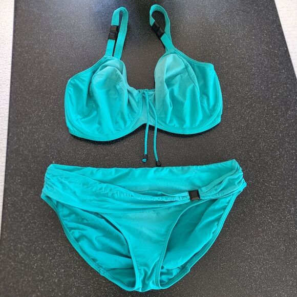 PrimaDonna Swim swimsuit Set Top EU75 Bottom EU42 Teal Blue - Picture 1 of 9